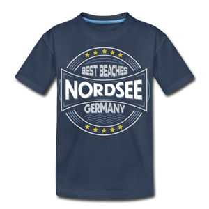 Nordsee Beaches - Teenager Premium T-Shirt - Navy