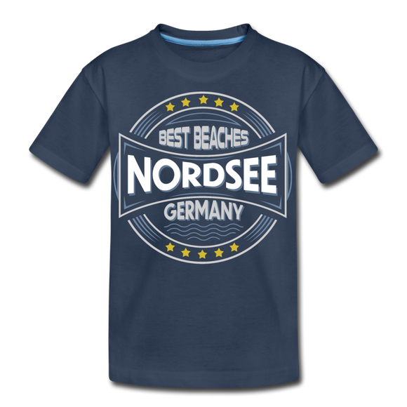 Nordsee Beaches - Teenager Premium T-Shirt - Navy