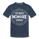 Nordsee Beaches - Teenager Premium T-Shirt - Navy