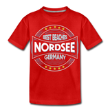 Nordsee Beaches - Teenager Premium T-Shirt - Rot