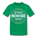 Nordsee Beaches - Teenager Premium T-Shirt - Kelly Green