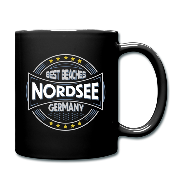 Niordsee Beaches - Tasse einfarbig - Schwarz