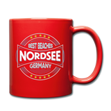 Niordsee Beaches - Tasse einfarbig - Rot