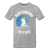 Küstenkind Ostsee - Männer Premium T-Shirt - Grau meliert