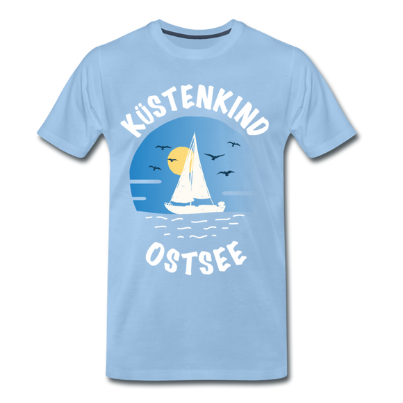 Küstenkind Ostsee - Männer Premium T-Shirt - Sky