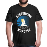 Küstenkind Nordsee - Männer Premium T-Shirt - Schwarz