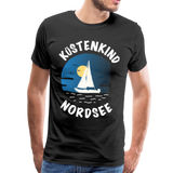 Küstenkind Nordsee - Männer Premium T-Shirt - Schwarz