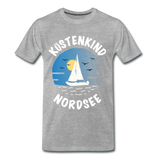 Küstenkind Nordsee - Männer Premium T-Shirt - Grau meliert