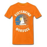 Küstenkind Nordsee - Männer Premium T-Shirt - Orange