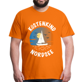 Küstenkind Nordsee - Männer Premium T-Shirt - Orange