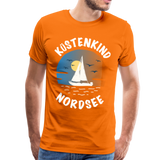 Küstenkind Nordsee - Männer Premium T-Shirt - Orange