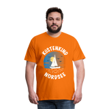 Küstenkind Nordsee - Männer Premium T-Shirt - Orange