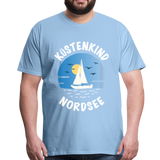 Küstenkind Nordsee - Männer Premium T-Shirt - Sky