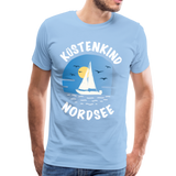 Küstenkind Nordsee - Männer Premium T-Shirt - Sky