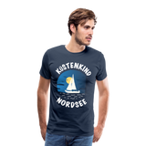 Küstenkind Nordsee - Männer Premium T-Shirt - Navy