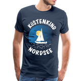 Küstenkind Nordsee - Männer Premium T-Shirt - Navy