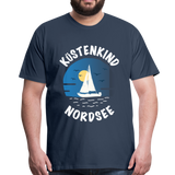 Küstenkind Nordsee - Männer Premium T-Shirt - Navy