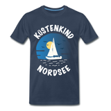 Küstenkind Nordsee - Männer Premium T-Shirt - Navy