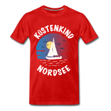 Küstenkind Nordsee - Männer Premium T-Shirt - Rot