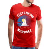 Küstenkind Nordsee - Männer Premium T-Shirt - Rot