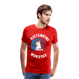 Küstenkind Nordsee - Männer Premium T-Shirt - Rot