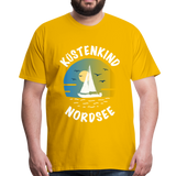 Küstenkind Nordsee - Männer Premium T-Shirt - Sonnengelb