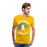 Küstenkind Nordsee - Männer Premium T-Shirt - Sonnengelb