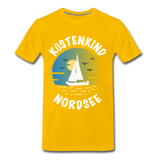 Küstenkind Nordsee - Männer Premium T-Shirt - Sonnengelb