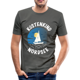 Küstenkind Nordsee - Männer Slim Fit T-Shirt - Graphite