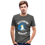 Küstenkind Nordsee - Männer Slim Fit T-Shirt - Graphite