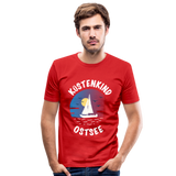 Küstenkind Ostsee - Männer Slim Fit T-Shirt - Rot