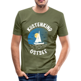 Küstenkind Ostsee - Männer Slim Fit T-Shirt - khaki Grün