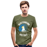 Küstenkind Ostsee - Männer Slim Fit T-Shirt - khaki Grün