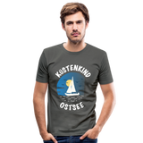 Küstenkind Ostsee - Männer Slim Fit T-Shirt - Graphite