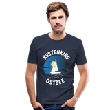 Küstenkind Ostsee - Männer Slim Fit T-Shirt - Navy