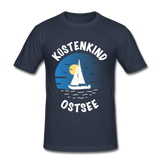 Küstenkind Ostsee - Männer Slim Fit T-Shirt - Navy