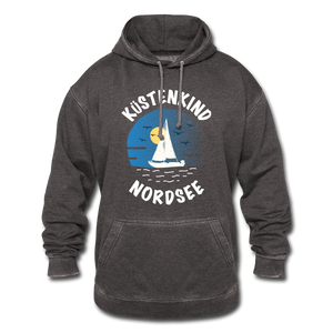 Küstenkind Nordsee - Männer Vintage Hoodie - Vintage Grau