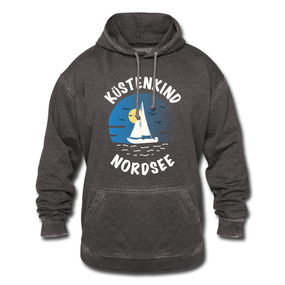 Küstenkind Nordsee - Männer Vintage Hoodie - Vintage Grau