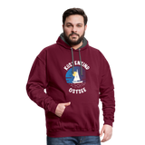 Küstenkind Ostsee - Kontrast-Hoodie - Weinrot/Anthrazit