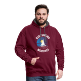 Küstenkind Nordsee - Männer Kontrast-Hoodie - Weinrot/Anthrazit