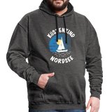 Küstenkind Nordsee - Männer Kontrast-Hoodie - Anthrazit/Schwarz