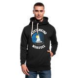 Küstenkind Nordsee - Männer Schalkragen Hoodie - Schwarz