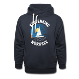 Küstenkind Nordsee - Männer Schalkragen Hoodie - Navy