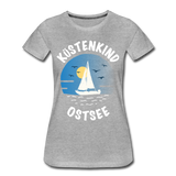 Küstenkind Ostsee - Frauen Premium T-Shirt - Grau meliert