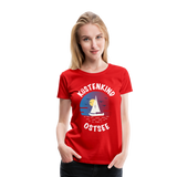 Küstenkind Ostsee - Frauen Premium T-Shirt - Rot