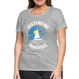 Küstenkind Nordsee - Frauen Premium T-Shirt - Grau meliert