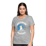 Küstenkind Nordsee - Frauen Premium T-Shirt - Grau meliert