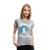 Küstenkind Nordsee - Frauen Premium T-Shirt - Grau meliert