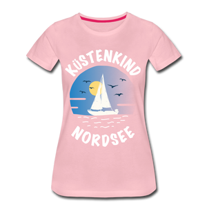 Küstenkind Nordsee - Frauen Premium T-Shirt - Hellrosa