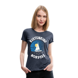 Küstenkind Nordsee - Frauen Premium T-Shirt - Blau meliert